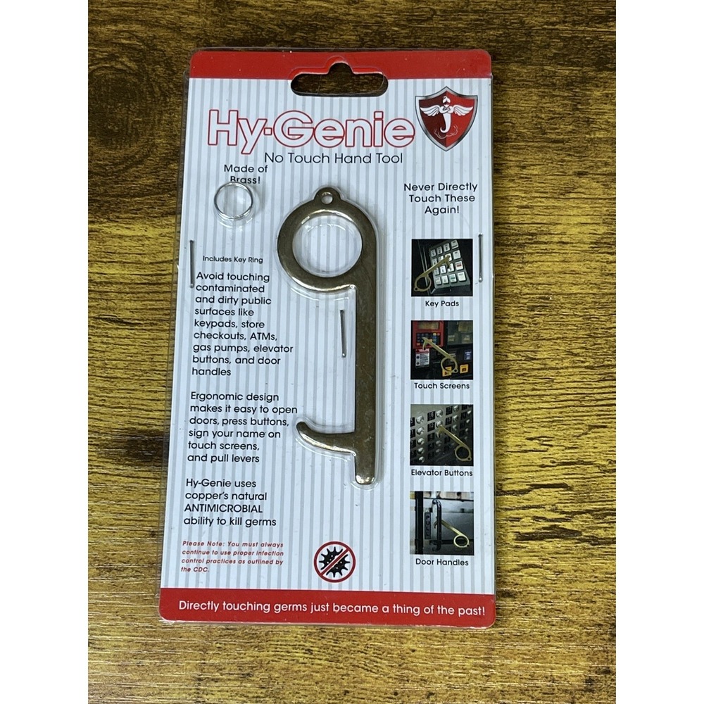 Hy-Genie Brass No Touch Hand Tool One Size Brass